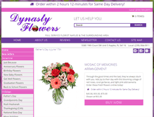 Tablet Screenshot of dynastyflowersnaples.com